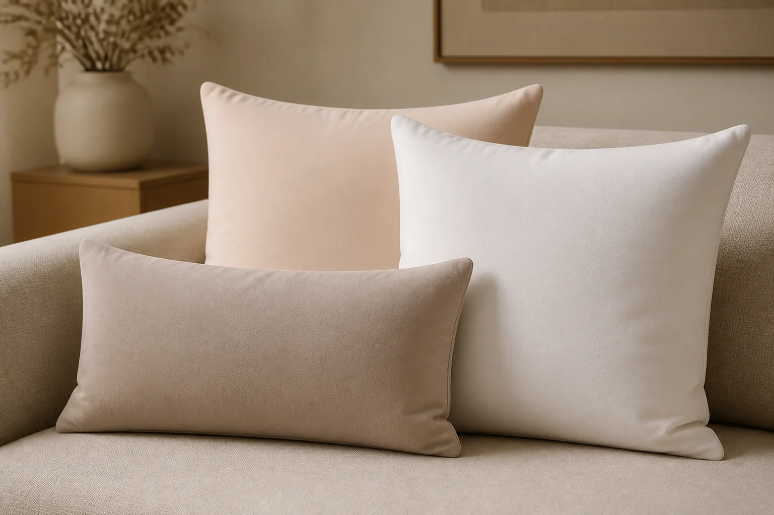 75D双面平板布 — 靠垫与抱枕应用 / Cushions & Pillows