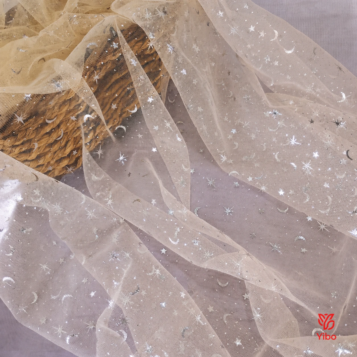 梦幻星月 — 香槟色星月网纱 / Champagne