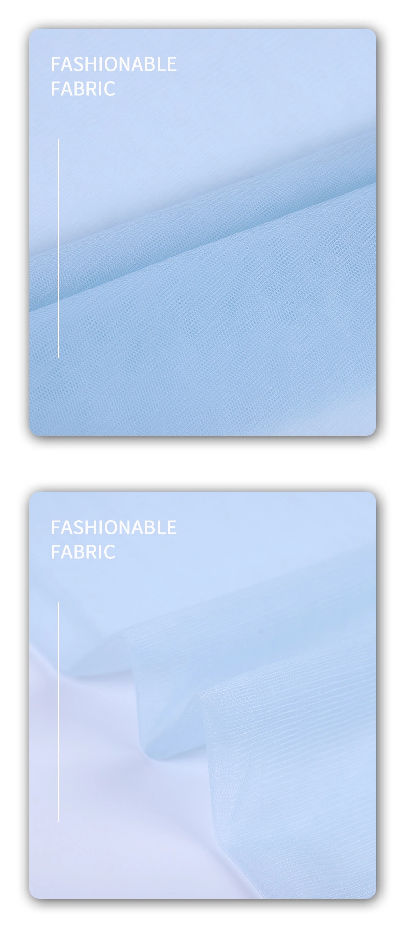 加强软网 — 浅蓝织面细节 / Light Blue Fabric Detail